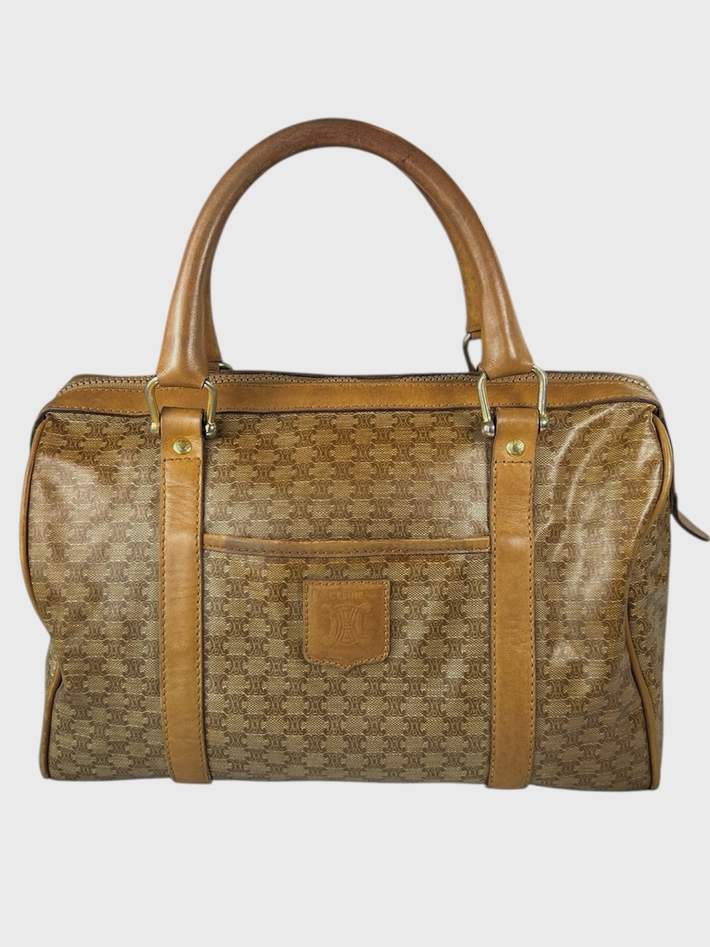 Celine Macadam Boston Top Handle Bag